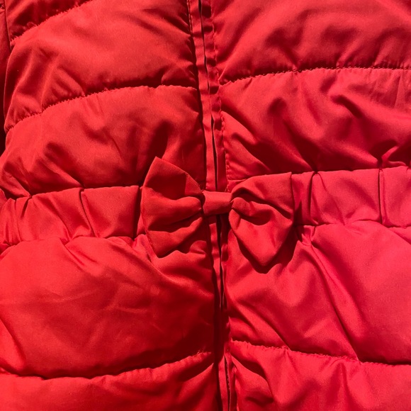 Toddler Red Jacket with Bow - Picture 2 of 4